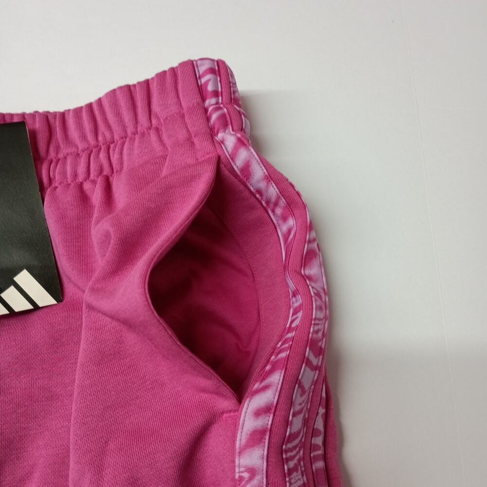 Adidas 3-Stripes Camouflage-Printed Shorts Women Size M Pink - Picture 3 of 8